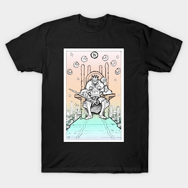 Rainbow Tarot Emperor T-Shirt by TheSludgeboss